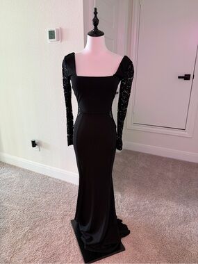 black long dress xs